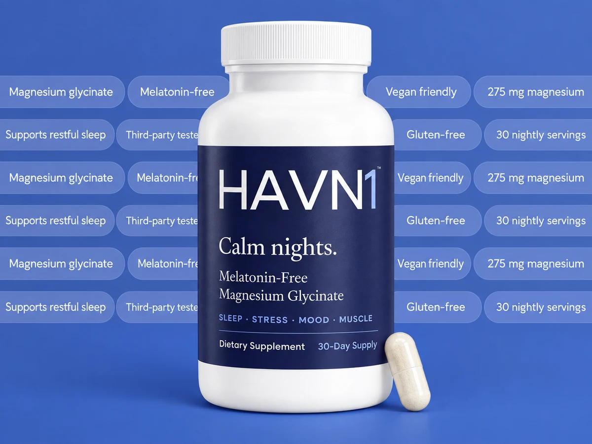 HAVN1 magnesium glycinate with daily formula facts